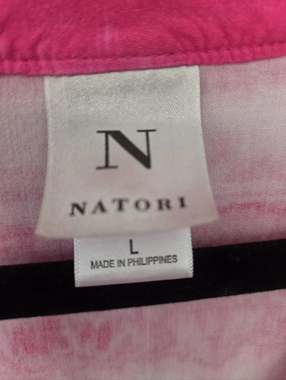 Natori Women’s Large Pink White Tie Dye 2 Piece Lounge Set Cropped Pants - Picture 9 of 14